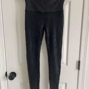 SPANX Faux Leather Black Leggings